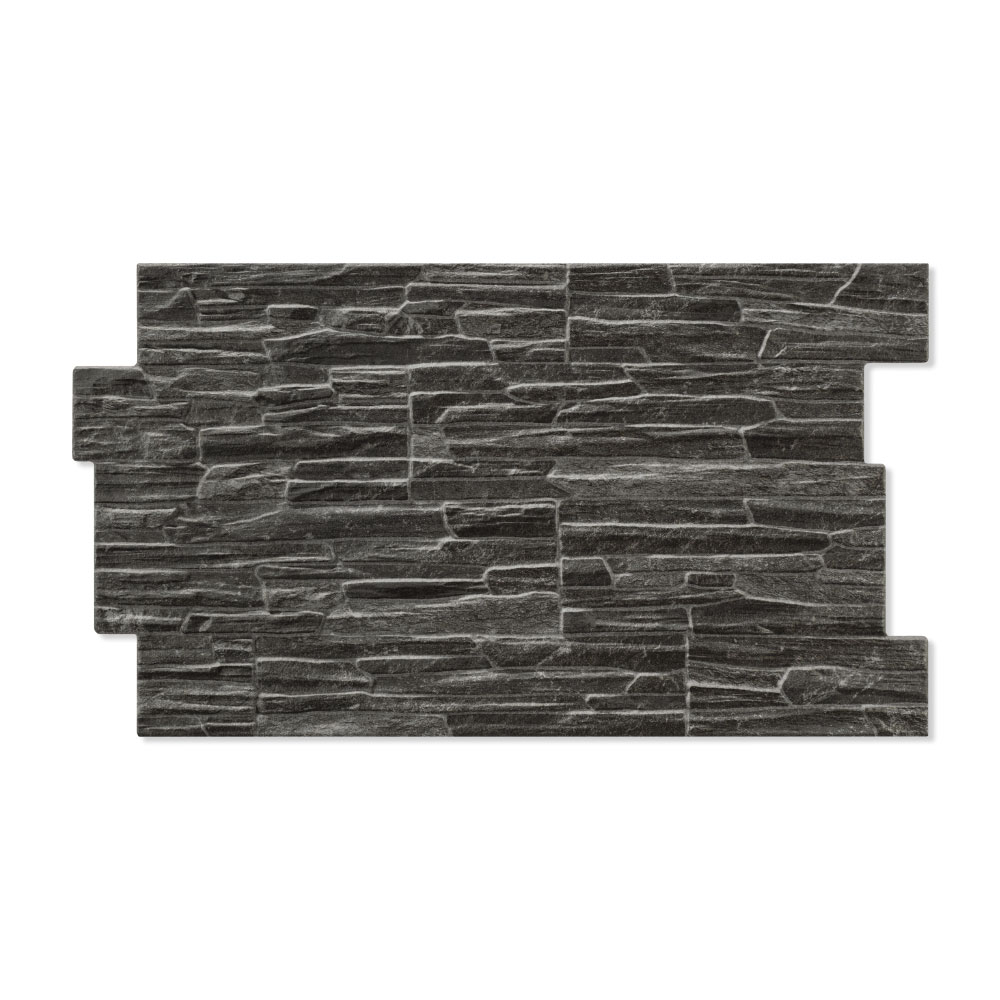 Gulvflis Teiki Svart Matt 31x56 cm
